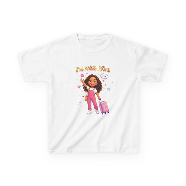 Kids Tee — “I’m With Nira” Cute Travel Graphic