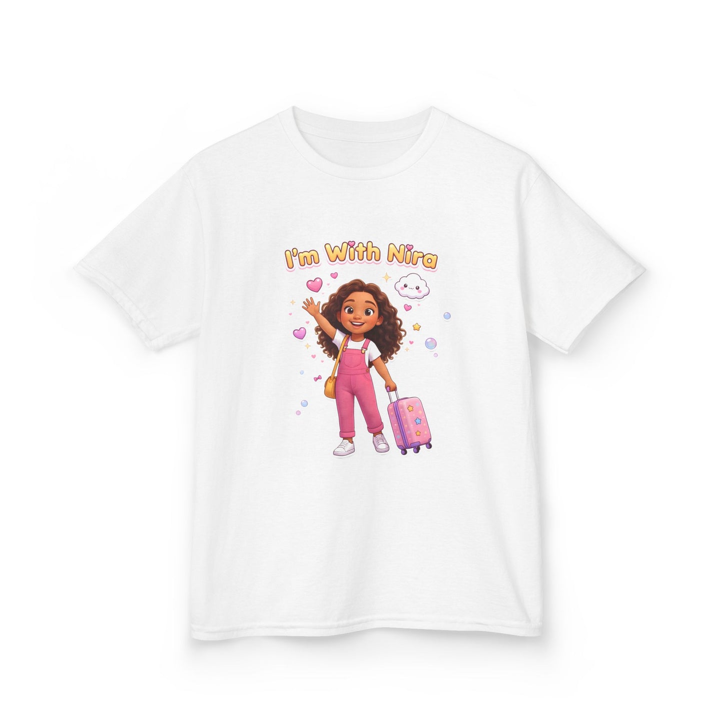 Kids Tee — “I’m With Nira” Cute Travel Graphic