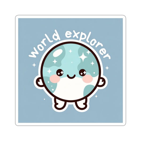 World Explorer Cute Planet Sticker