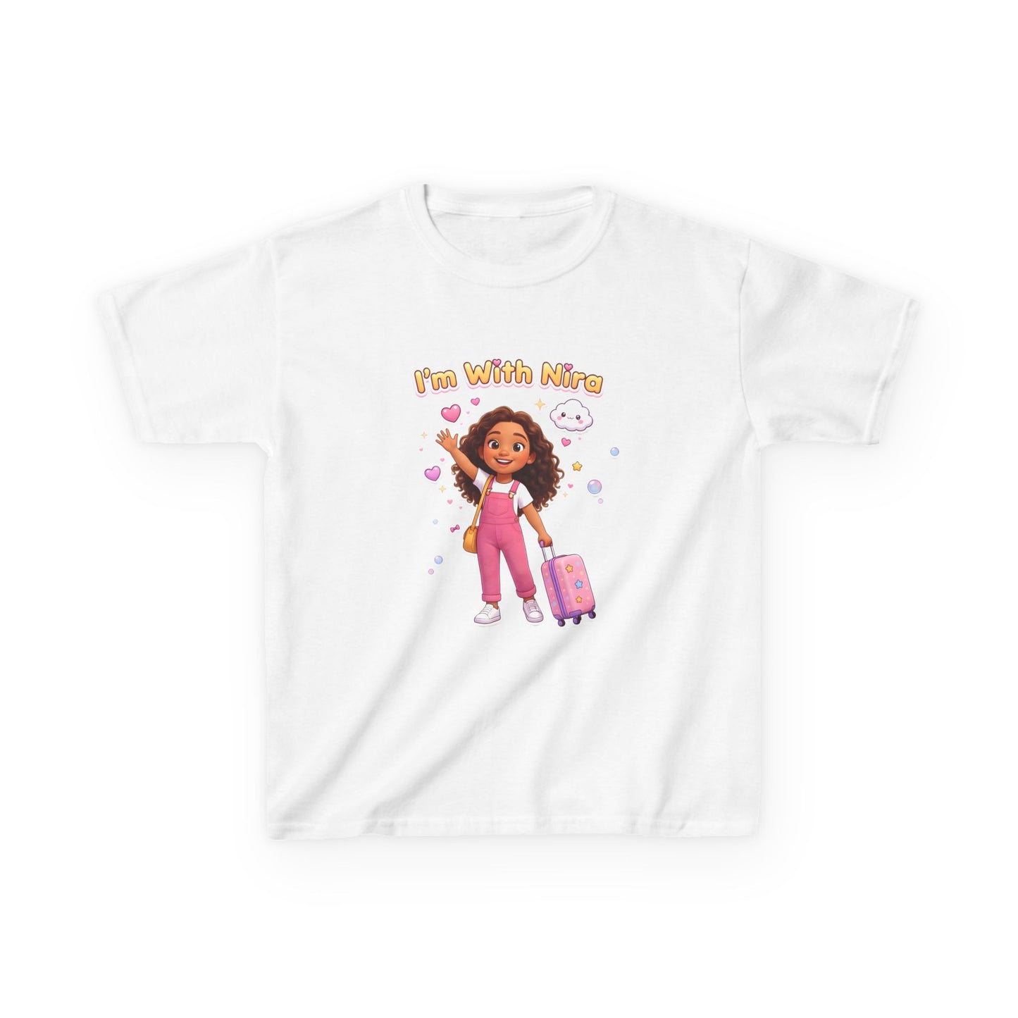Kids Tee — “I’m With Nira” Cute Travel Graphic